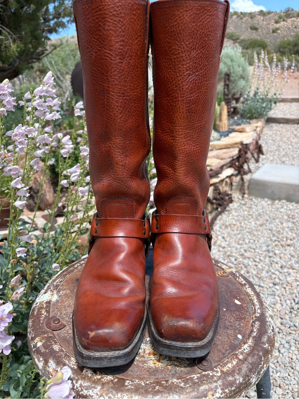 FRYE 🇺🇸15R Harness Boots Just Resoled - Picture 6 of 16